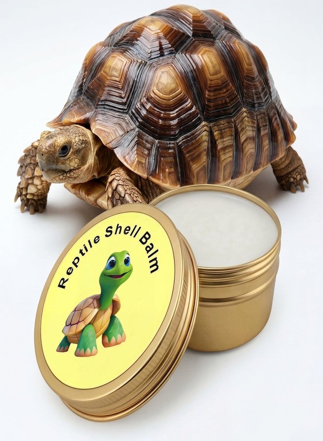 KR. LIF 2.6 Oz Tortoise Shell Balm for Sulcata, Russian & Hermann - Shell Conditioner for Dry, Dull & Cracked Scutes - Reptile Shell Wax Care - Image 1
