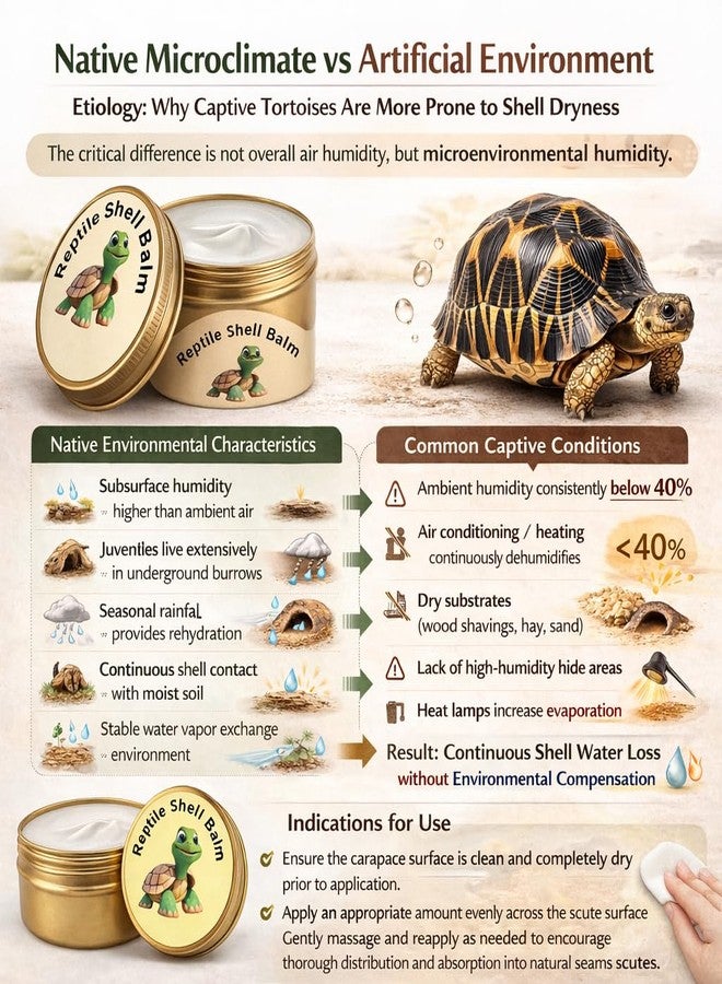 KR. LIF 2.6 Oz Tortoise Shell Balm for Sulcata, Russian & Hermann - Shell Conditioner for Dry, Dull & Cracked Scutes - Reptile Shell Wax Care - Image 3