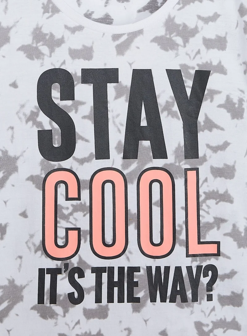 MINOTI Teen Stay Cool Basic Graphic Crew Tee