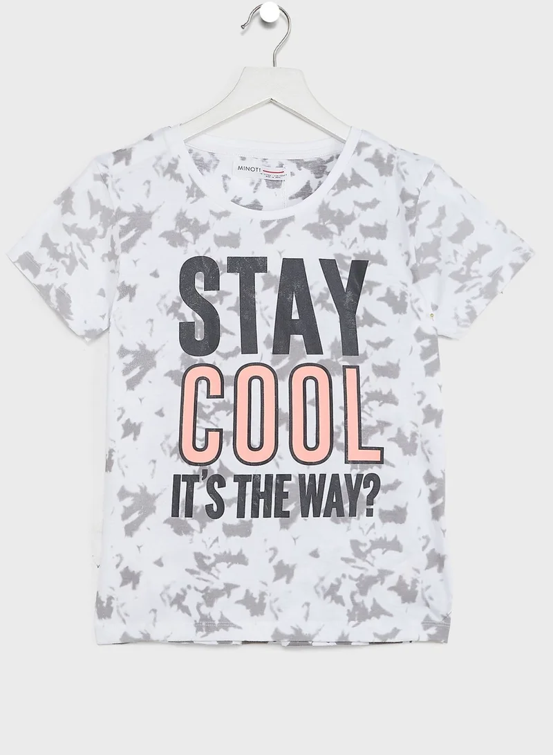 MINOTI Teen Stay Cool Basic Graphic Crew Tee