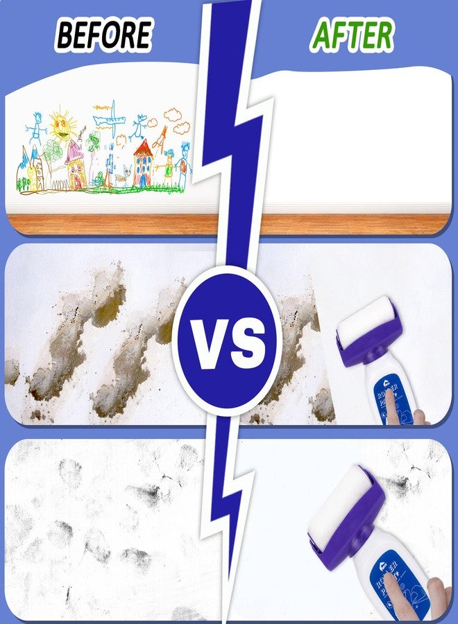 FunisFun Small Roller Wall Patching Brush, Wall Repair Paste Roller Tool, DIY Renovation Wall Spackle Roller with Latex Paint White 500g - Image 4