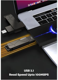 Faster 128GB Dual OTG USB Type-C Flash Drive - 2 in 1 USB 3.1 Pendrive with Metal Body - High Speed Jump Drive Memory Stick with Keychain - Transfer Speed Up to 100 Mbps - For Laptop, Mobile, Smart TV, Car, Speaker  - Image 5