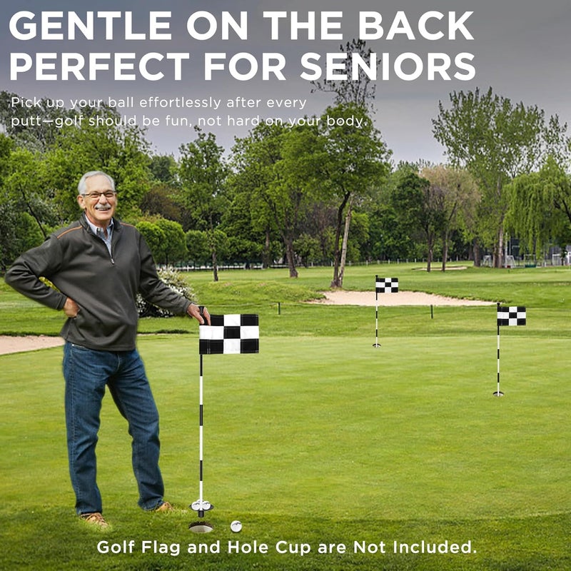 KINGTOP Golf Flagstick - Portable Design, Practice Putting Green Flag Stick for Yard, Club - Golf Pole Pin Flagpole, 3FT or 6FT Heights Available - Image 3