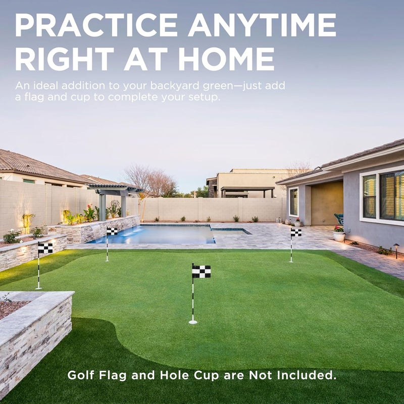 KINGTOP Golf Flagstick - Portable Design, Practice Putting Green Flag Stick for Yard, Club - Golf Pole Pin Flagpole, 3FT or 6FT Heights Available - Image 4
