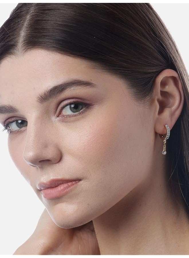 YouBella Golden Plated Hoop Earrings for Women (Golden)(YBECB 12)  - Image 2