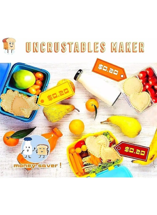 Hihonor - Uncrustables Maker, 24 PCS Sandwich Cutter and Sealer Set, Sandwich Cutters for Kids, Uncrustable Sandwich Cutter, Decruster Sandwich Maker, Bread Cookie Cutters for Kids Lunch Box & Bento Box - Image 1
