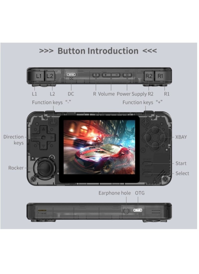 Powkiddy - POWKIDDY RGB10X Handheld Game Console 3.5 Inch IPS OCA full lamination Screen Retro Video Game Console Open Source Linux Game Player Support WiFi Bluetooth 10000+ Games Portable PSP(128G Orange) - Image 1