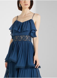 True Decadence Asymmetric Strappy Midi Dress  - Image 3