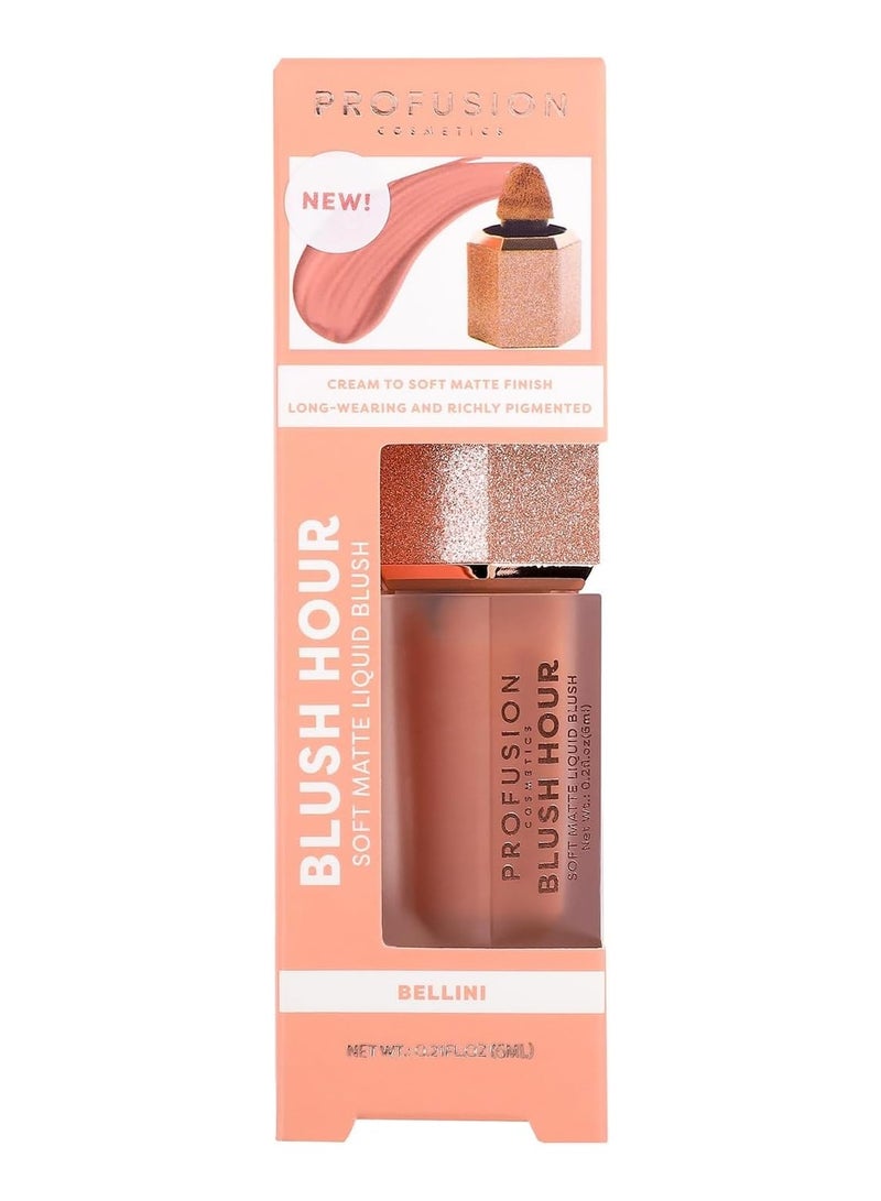 Profusion Cosmetics Blush Hour for Face Lightweight and Long Wearing Soft Matte Liquid Blush Provides Natural Finish Creamy Texture Which is Buildable Essential Beauty Tool for Raising Your Glow - Image 4