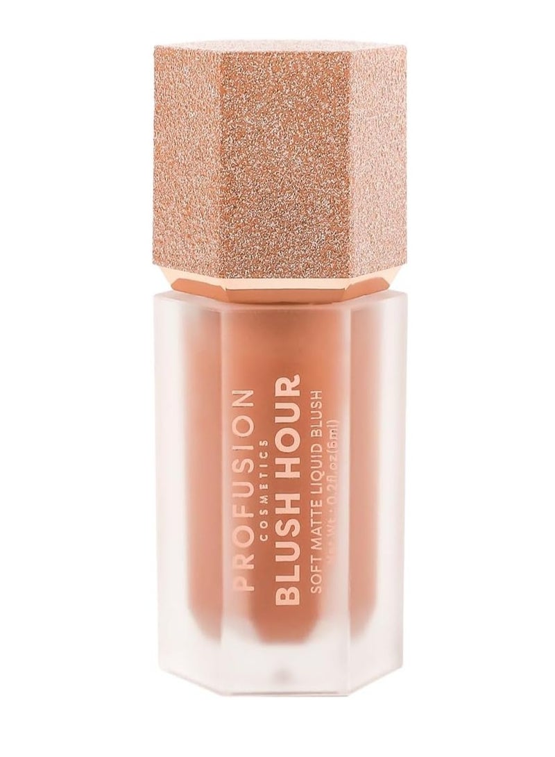 Profusion Cosmetics Blush Hour for Face Lightweight and Long Wearing Soft Matte Liquid Blush Provides Natural Finish Creamy Texture Which is Buildable Essential Beauty Tool for Raising Your Glow - Image 3