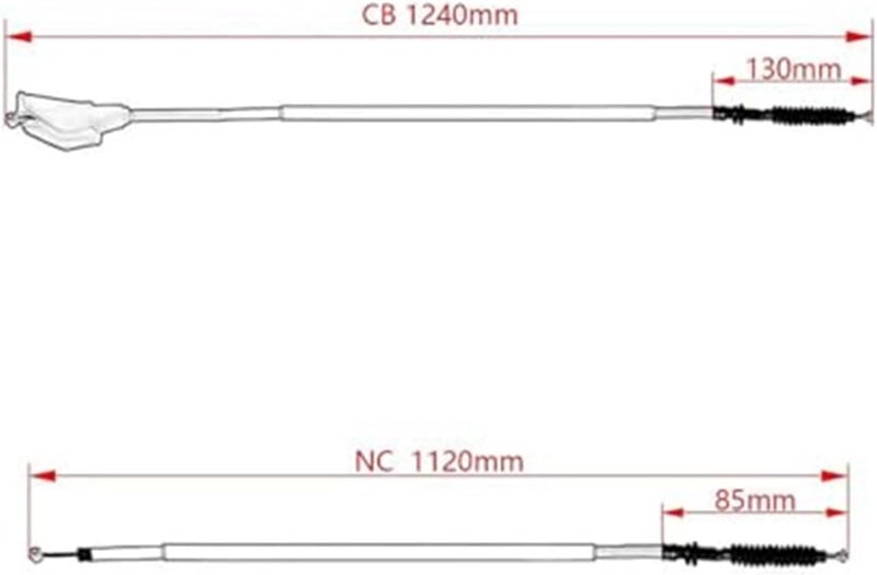 Vuzmode Motorcycle Clutch Cable for NC CG Engine - Image 4
