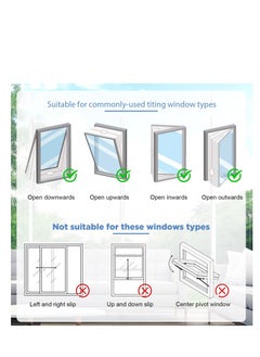 Excefore Air Conditioner Window Seal, for Portable Air Conditioner And Tumble Dryer, Hot Air Stop Air Exchange Guards, with Zip and Adhesive Fastener, 400CM (157'') AC Casement Window Seal Kit  - Image 4