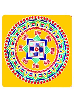 ABS HERBALS ABS HERBALS Rangoli Sticker Kolam Sticker for Wall Tile Floor Steel Sticker MEROON Modal S4PCM2P Pack of 6Pcs  - Image 5