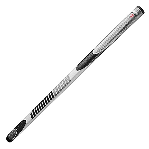 JumboMax Putter Grip Round Armlock 21 Putter Golf Grip, Maximize The Moment Of Inertia With Grip, White/Black/Silver - Image 4