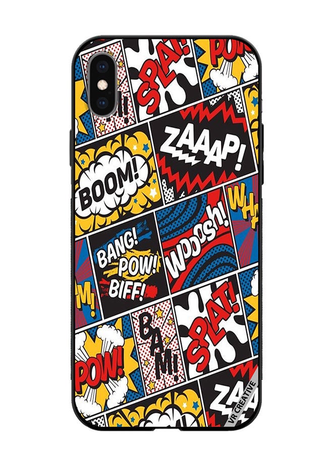 VR CREATIVE Protective Case Cover For Apple iPhone XS Max Pop Art Design Multicolour - Image 1