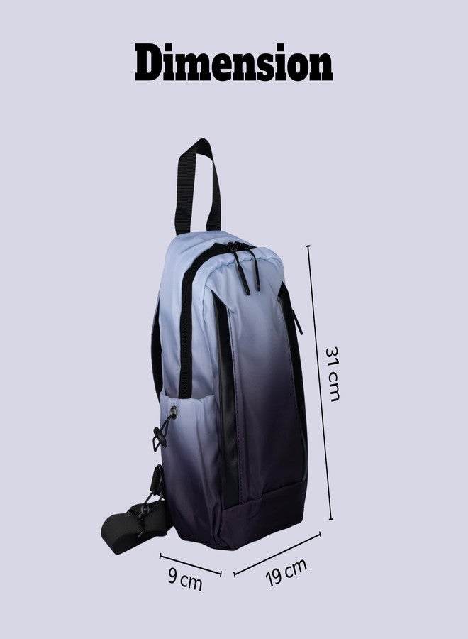 SHRBI sling backpack crossbody bag for women men small travel backpack daily use backpack fashion sling bag multipurpose shoulder backpack sporty weekend Chest Bag (31 x 19 x 9 cm) - Image 3