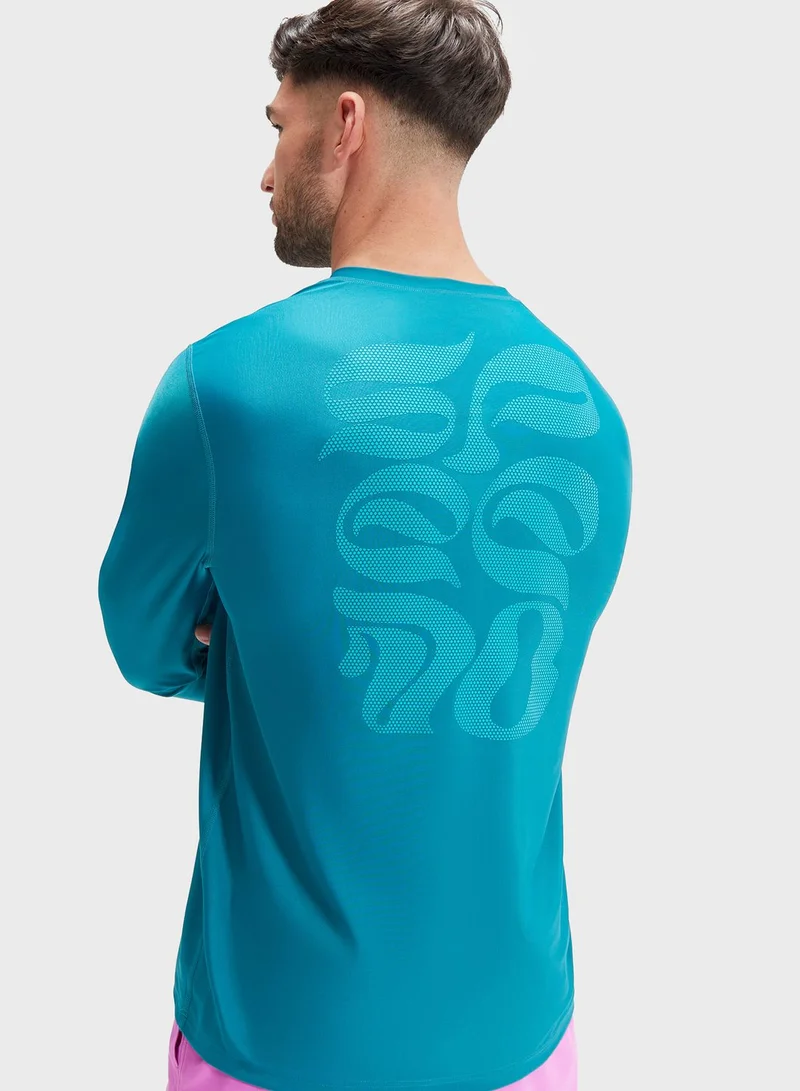 speedo Printed Rash Guard T-Shirt