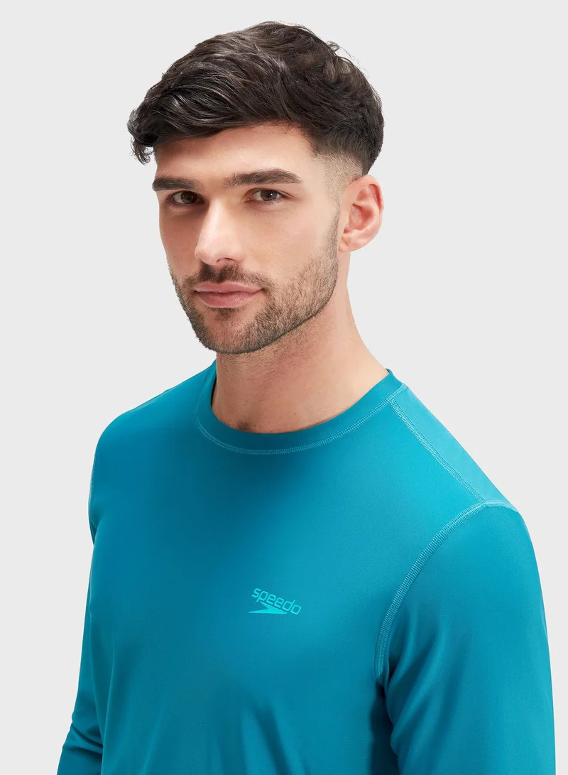 speedo Printed Rash Guard T-Shirt
