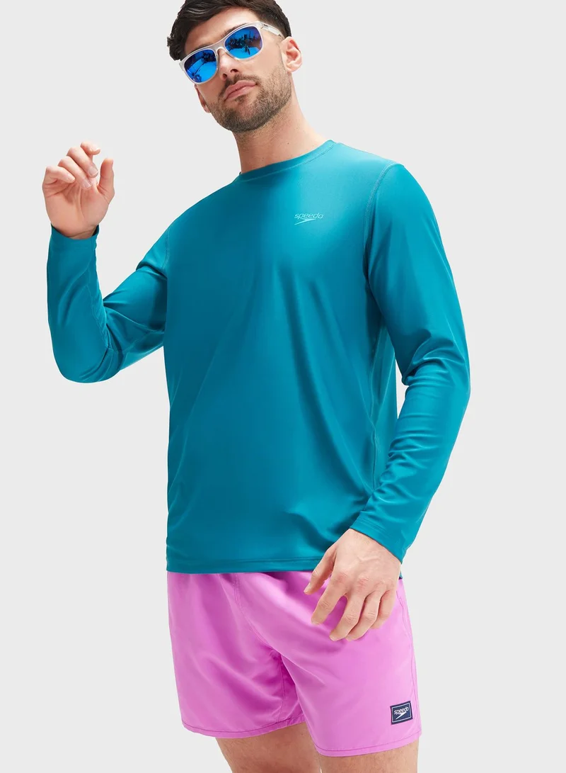 speedo Printed Rash Guard T-Shirt