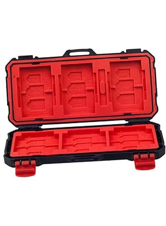 Waterproof Flash Card Holder Case for SD CF Mini Cards Storage Organizer Black - Image 1