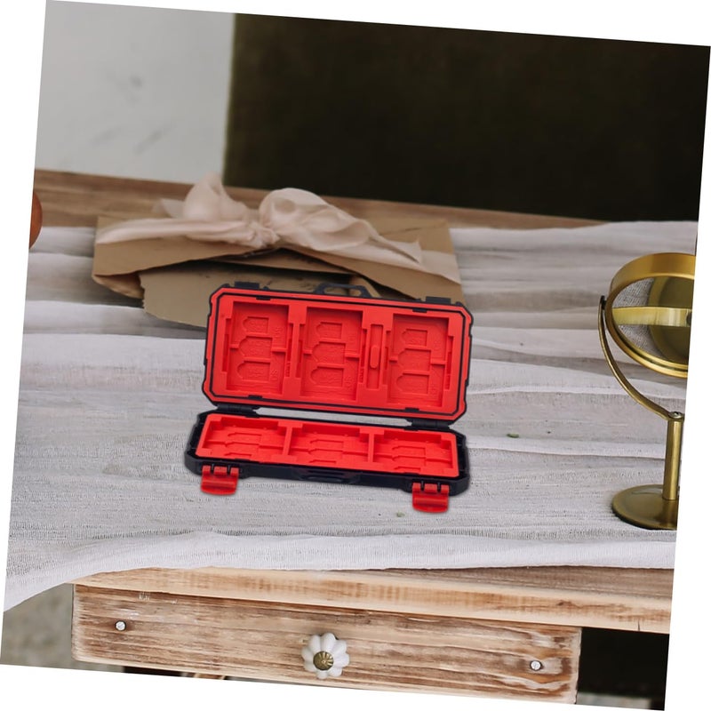 Waterproof Flash Card Holder Case for SD CF Mini Cards Storage Organizer Black - Image 3