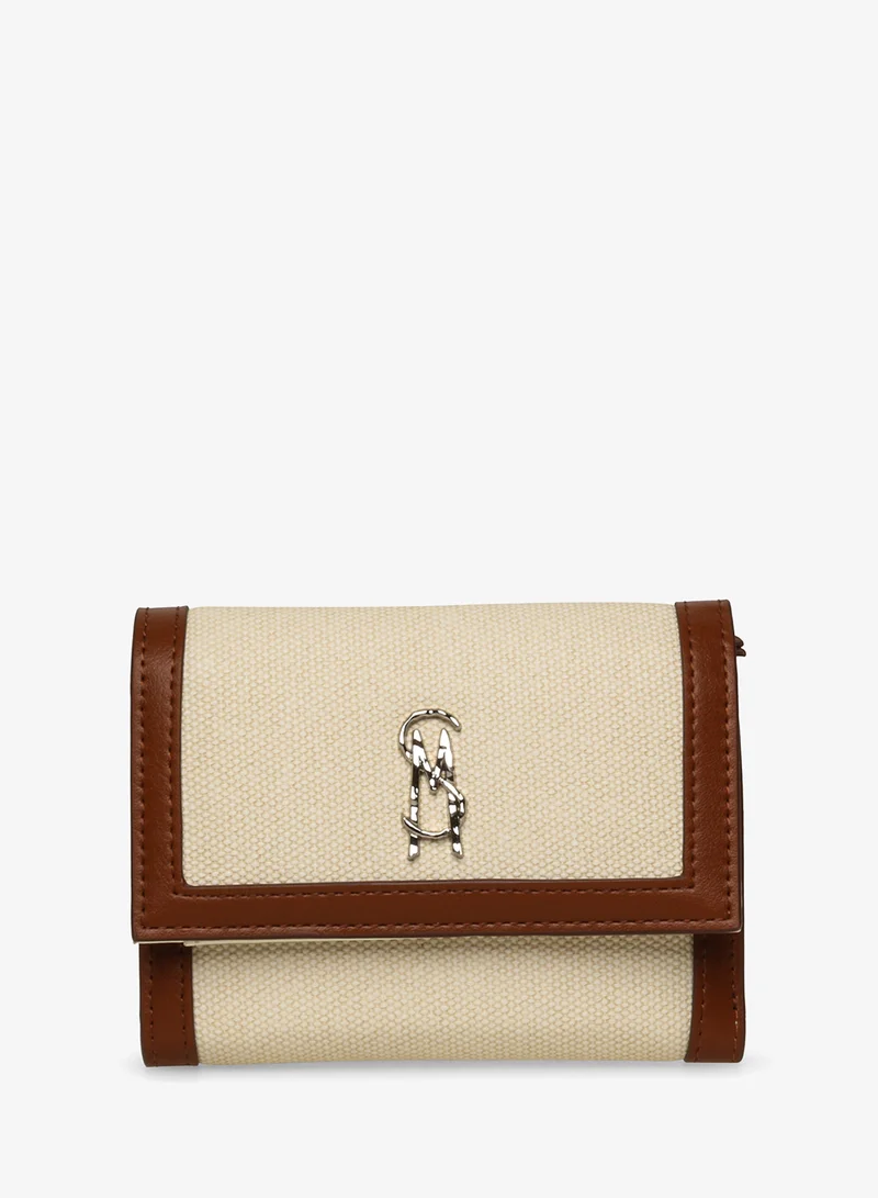 Canvas Smooth PU Trifold Wallet