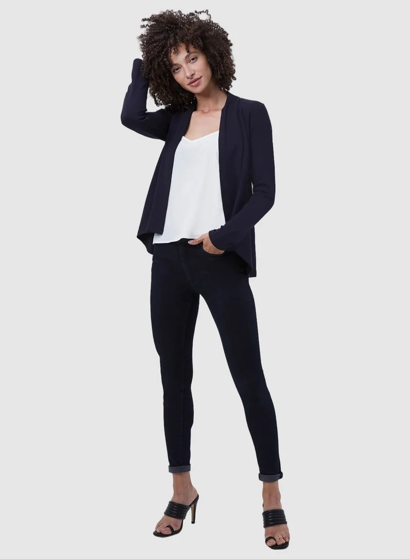 French Connection Josie Jersey Drape Front Jacket