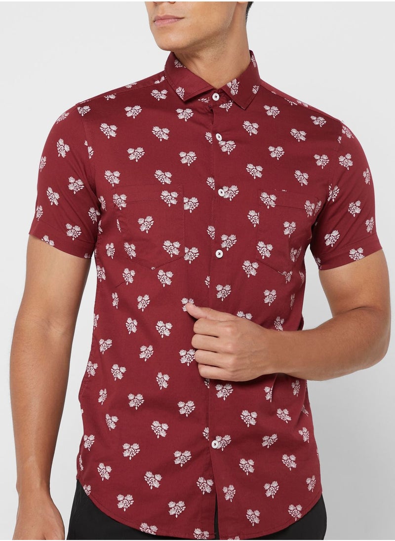 Cutway Collar Regular(Slim) Half Sleeve