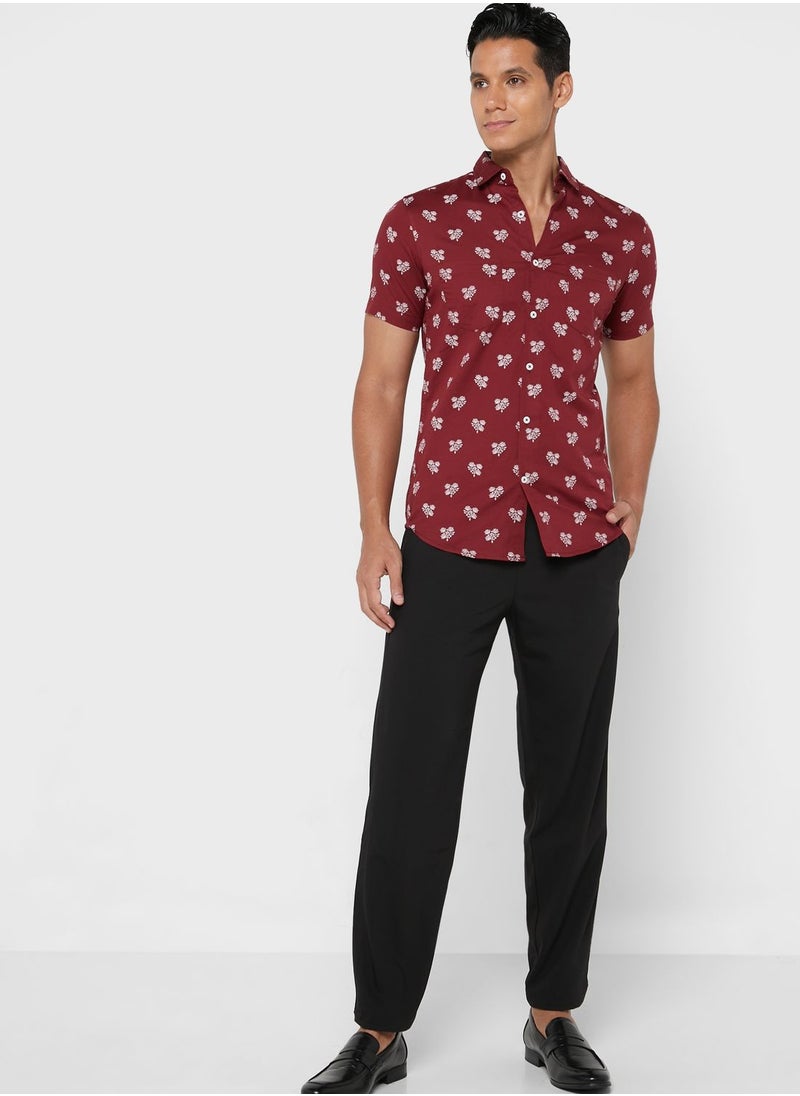 Cutway Collar Regular(Slim) Half Sleeve