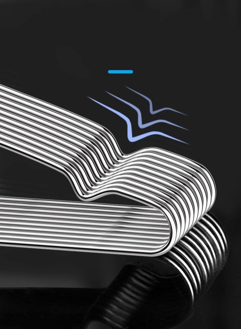 HOMESTAR 10 Pcs Heavy Duty Stainless Steel Hangers - Super Strong Metal Clothes Hooks for Coats, Abayas, Dresses | Rustproof & Non-Bendable - Image 5