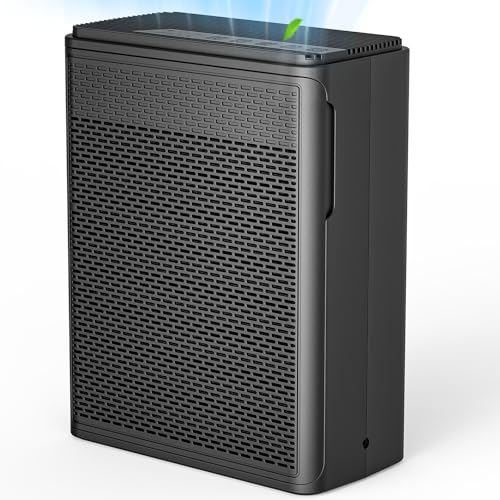 YARIKI Air Purifiers for Home Pets Covers Up to 1500 Sq Ft,H13 Hepa Filter with Washable Pre-Filter,Pet Hair Dander Smoke Air Cleaner,22 dB Quiet Sleep for Living Room Bedroom Kitchen,P280 (Black) - Image 1