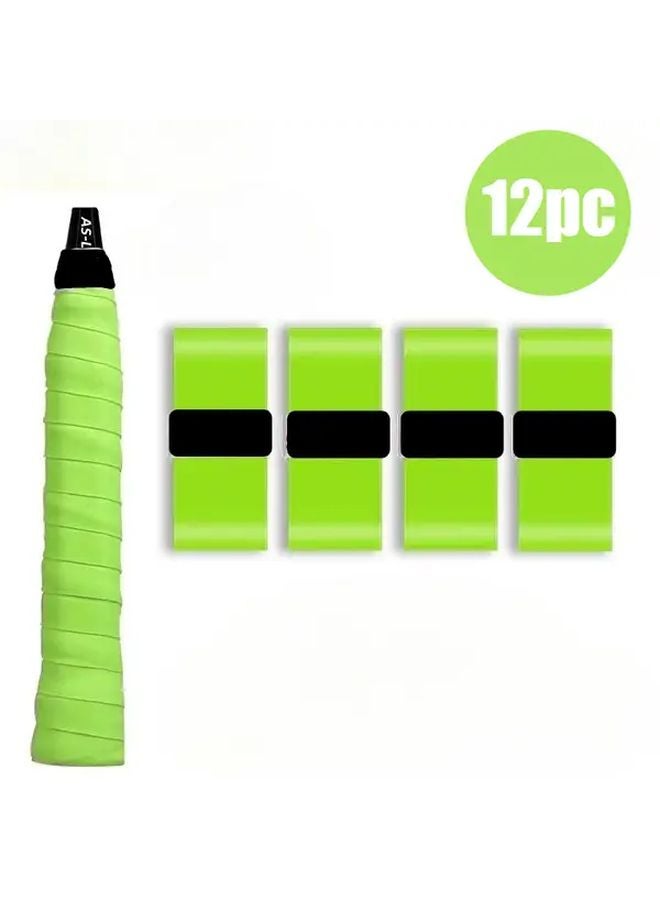 Green Non Slip Shock Absorbing Sweat Wicking Sports Grip for Tennis Pickleball Fishing - Image 1