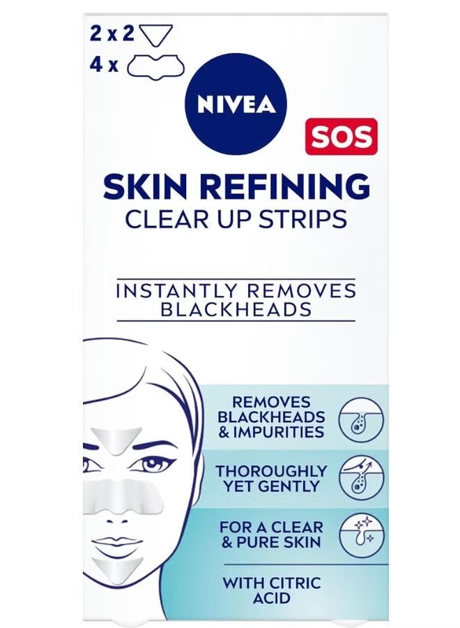 Nivea Face Skin Refining Clear-Up Strips With Citric Acid - Image 1