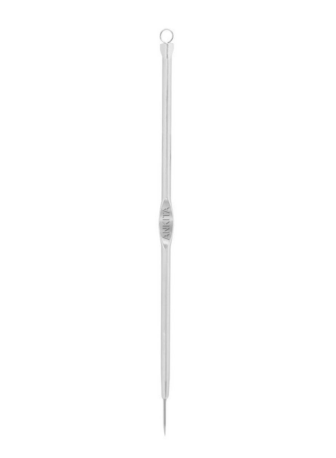 Ankita Blackhead remover|Acne treatment|Pimple Popper|Face Skin Care Kit|Professional Comedone Blemish|Zit|Whitehead Scar Extractor|Surgical Grade Stainless Steel Tools- Round (Blackhead Pin Pointed) - Image 1