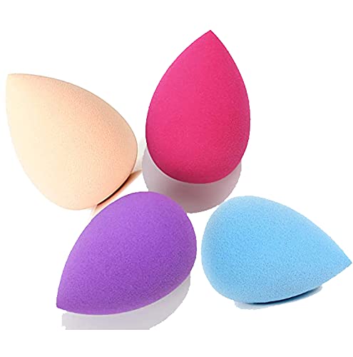 FYORR Mini Puff For Small Areas Around Eyes Makeup Foundation Blending Sponges For Dry Wet Use Set of 4pcs - Image 1