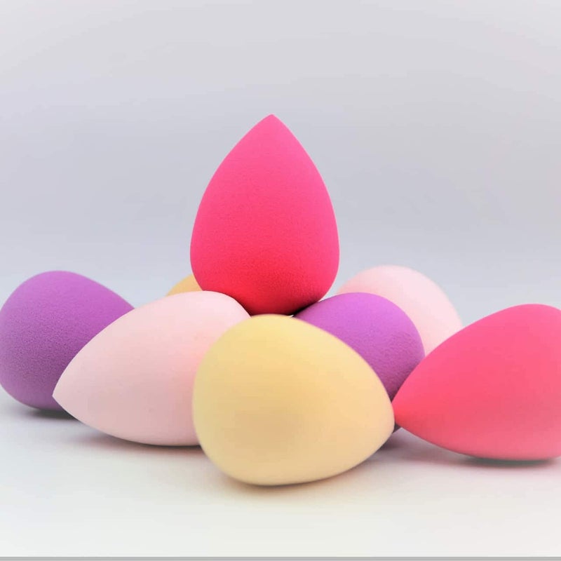 FYORR Mini Puff For Small Areas Around Eyes Makeup Foundation Blending Sponges For Dry Wet Use Set of 4pcs - Image 2