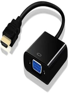 محول كابل HDMI إلى VGA، يدعم دقة Full HD 1080P لجهاز الكمبيوتر الشخصي أو PS3 أو PS4 أو مشغل الألعاب كابل HDMI