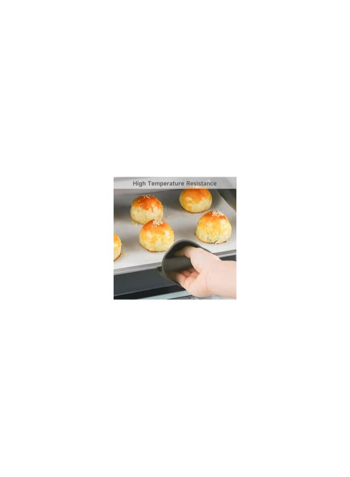 کاتانس Mini Oven Gloves Silicone Heat Resistant Cooking Pinch Mitts Potholder For Kitchen Cooking & Baking, Grey 12x10x8 Cm Military Green  - Image 1