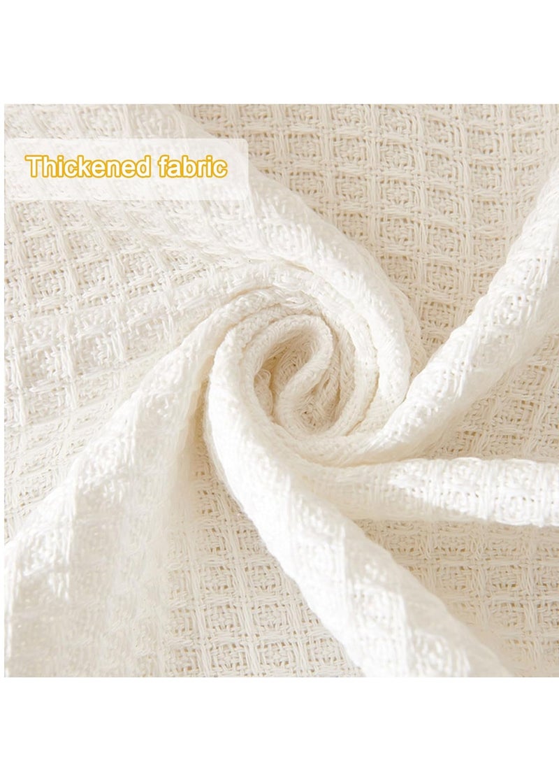 general Sofa Cotton Blanket 1 2 3 4 Seats Beige, Non-Slip Sofa Cover Sofa Protector Pet Friendly Sofa Cover Blanket Perfect for Seats L Shaped Sofa Soft and Comfortable - Image 3