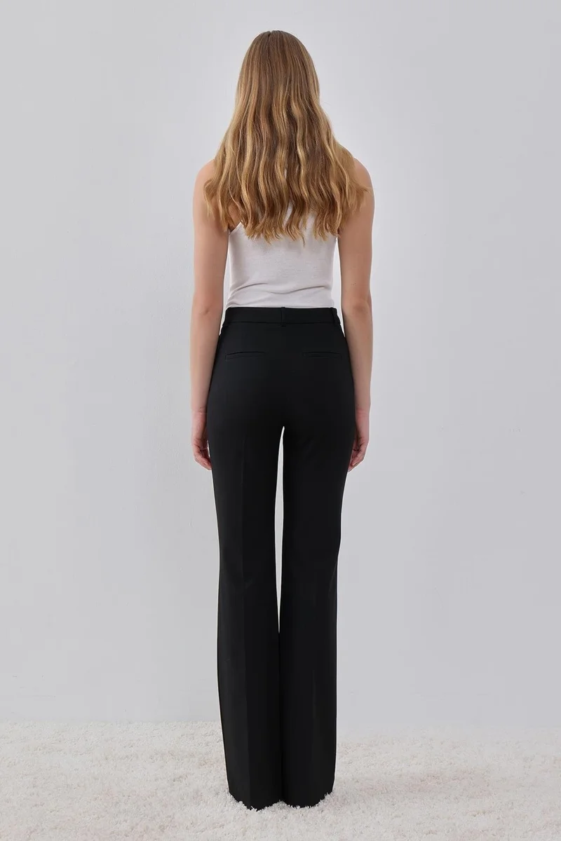 Pieces Of Melon Black Flare Leg Trousers