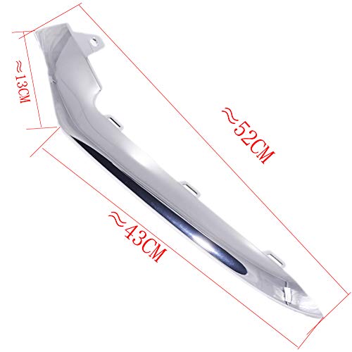 CNUPSM Front Bumper Chrome Trim Molding LH Driver Side A2128852774 Compatible With 2014-2016 Mercedes Benz E-Class W212 E250 E350 E400 E500 E550 Does Not Fit Coupe - Image 4
