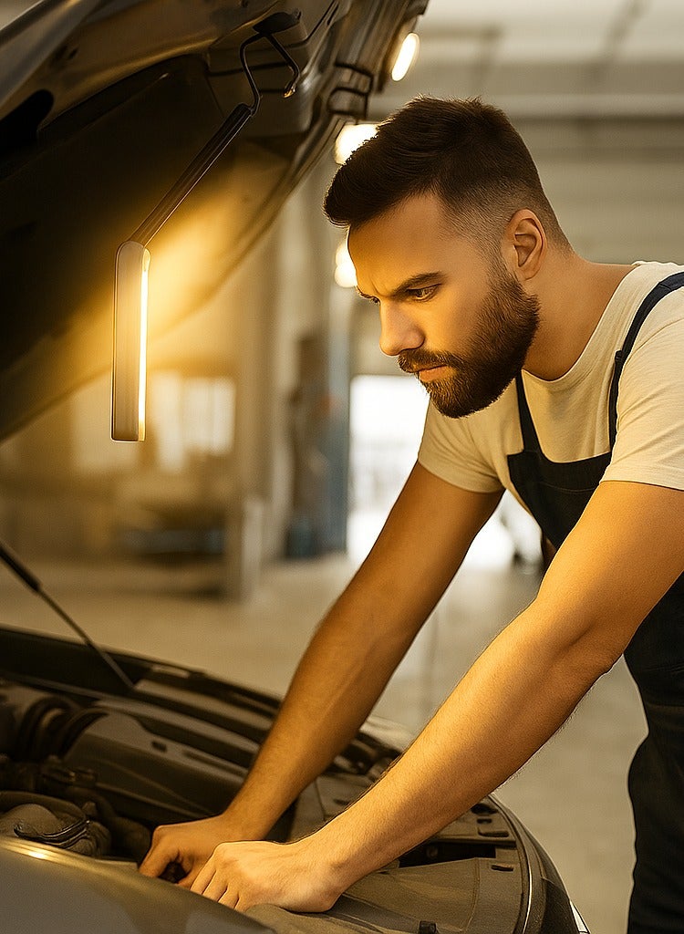 Y&D New Multifunctional COB  LED Foldable with Magnet Warning USB Rrechargeable Strong Light Work Light Car Overhaul Light - Image 1