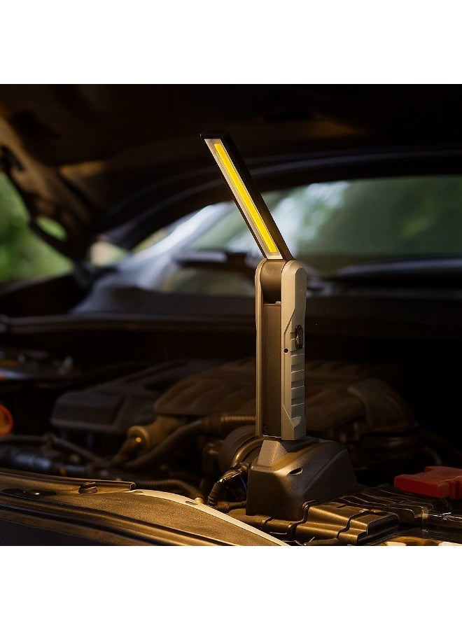 Y&D New Multifunctional COB  LED Foldable with Magnet Warning USB Rrechargeable Strong Light Work Light Car Overhaul Light - Image 1