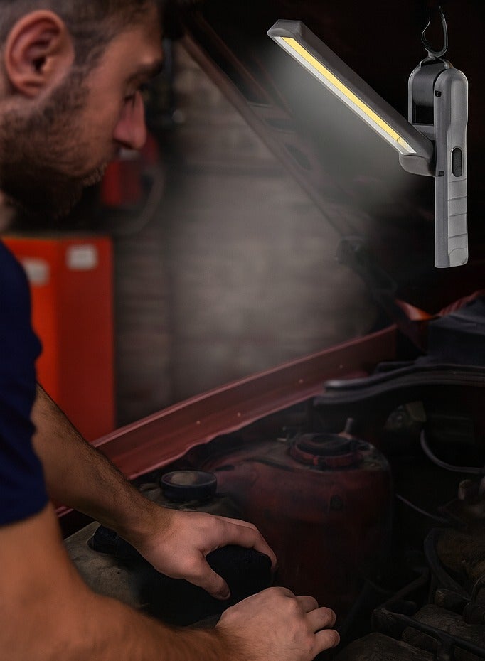 Y&D Multifunctional LED Camping and Work Light 270° Rotate Foldable with Magnet Base USB Rrechargeable Strong Light Work Light Car Overhaul Light For Camping Car Repairing Barbecue Workshop - Image 1