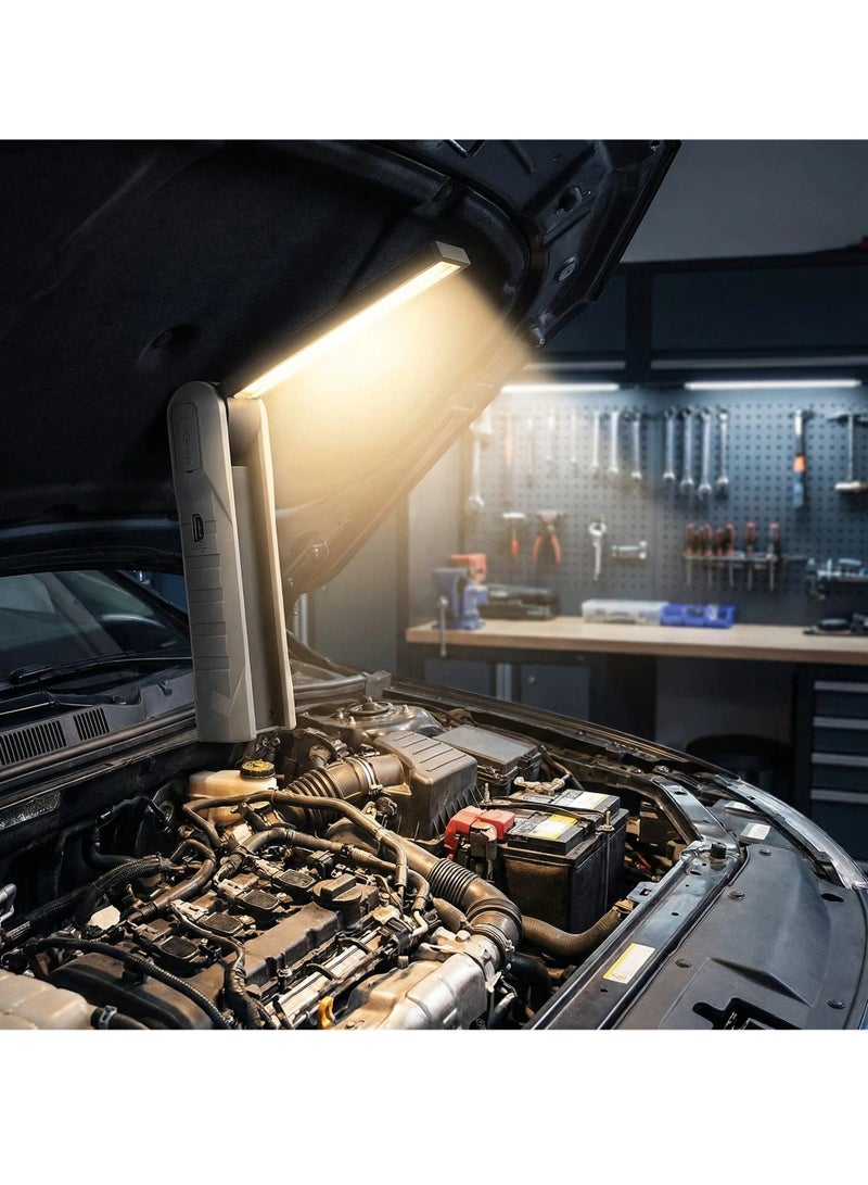 Y&D Multifunctional LED Camping Lights Rechargeable and Work Light 270° Rotate Foldable with Magnet Base and Hook Portable  Battery fot Camping USB Rrechargeable Camping Light COB Strong Light Work Light Car Overhaul Light Flash Light Emergency Light Rechargeable Ideal For Camping Car Repairing  Workshop BBQ Light - Image 1