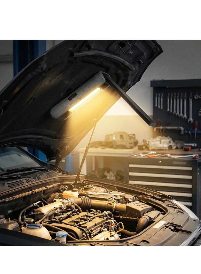 واي آند دي مصابيح LED متعددة الوظائف للتخييم قابلة لإعادة الشحن ومصباح عمل 270 درجة قابلة للتدوير قابلة للطي مع قاعدة مغناطيسية وخطاف محمولة  بطارية للتخييم مصباح تخييم قابل لإعادة الشحن عبر USB مصباح عمل قوي مصباح إصلاح السيارات مصباح فلاش مصباح طوارئ قابل لإعادة الشحن مثالي للتخييم إصلاح السيارات  ورشة عمل مصباح شواء - Image 1