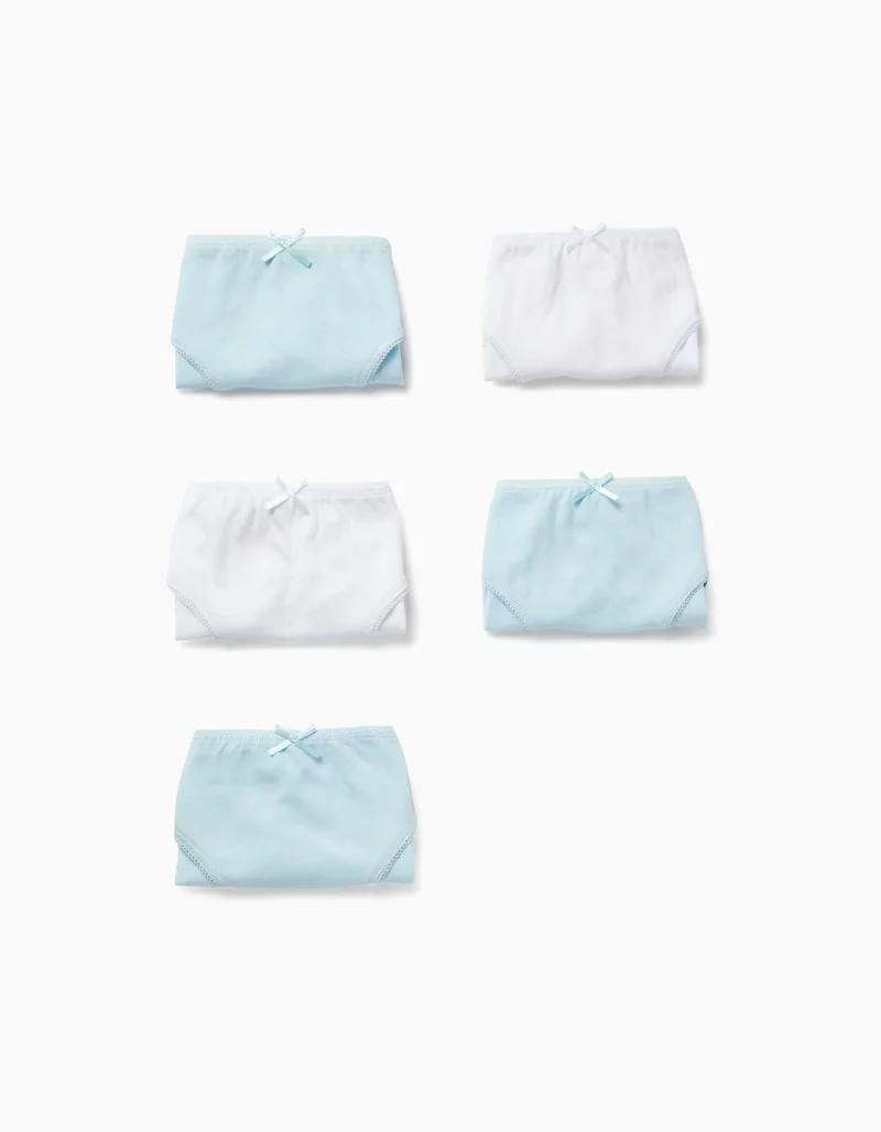 Zippy Pack of 5 Cotton Briefs for Girls 'Circus', Multicoloured