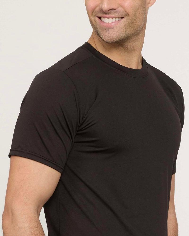 REALESSENTIALS Real Essentials 5 Pack: Menâ€™s Short Sleeve Dry Fit T-Shirts â€“ Moisture Wicking Athletic Workout Gym Fitness Casual Tees, Set 8, Large - Image 5