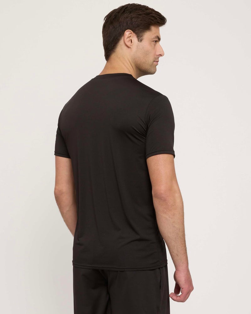 REALESSENTIALS Real Essentials 5 Pack: Menâ€™s Short Sleeve Dry Fit T-Shirts â€“ Moisture Wicking Athletic Workout Gym Fitness Casual Tees, Set 8, Large - Image 3