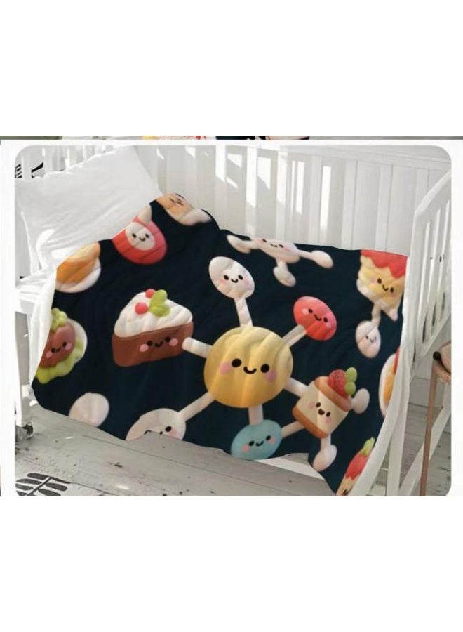 general Flannel thin blanket (warm and comfortable, suitable for sleep, gaming, dust removal and sandproof) 150cm*200cm - 427 - Image 1